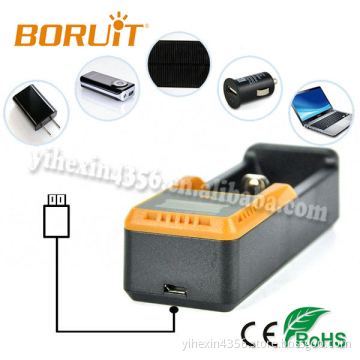 2017 Hot Sale Boruit Rechargeable C1 Battery Single Charger With LCD Display